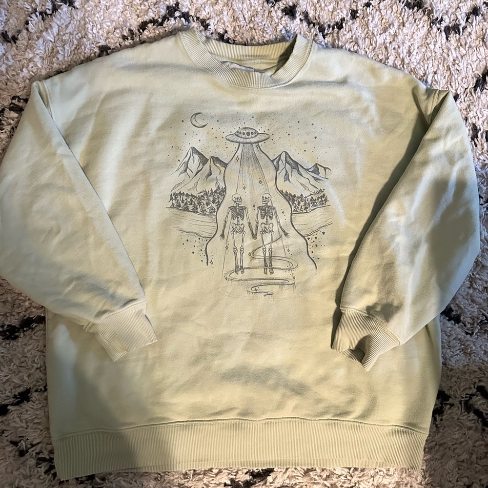 AE Skeleton Graphic Sweatshirt